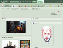 Tablet Screenshot of morot.deviantart.com