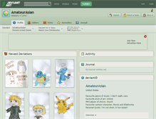 Tablet Screenshot of amateurasian.deviantart.com