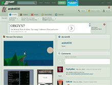 Tablet Screenshot of andrei030.deviantart.com