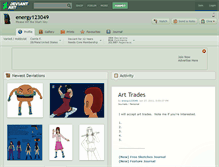 Tablet Screenshot of energy123049.deviantart.com