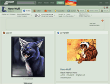 Tablet Screenshot of hero-wuff.deviantart.com