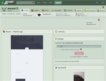 Tablet Screenshot of encore13.deviantart.com