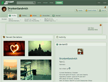 Tablet Screenshot of drunkensandwich.deviantart.com