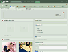 Tablet Screenshot of dj45.deviantart.com