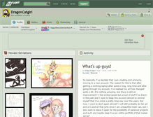 Tablet Screenshot of dragoncatgirl.deviantart.com