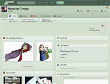 Tablet Screenshot of nessarose-thropp.deviantart.com