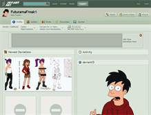 Tablet Screenshot of futuramafreak1.deviantart.com