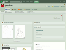 Tablet Screenshot of bluberlover.deviantart.com