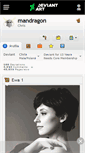 Mobile Screenshot of mandragon.deviantart.com