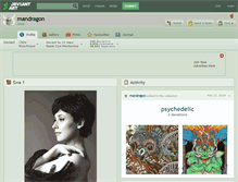 Tablet Screenshot of mandragon.deviantart.com