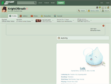 Tablet Screenshot of knightofbreath.deviantart.com