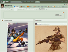 Tablet Screenshot of leonwoon.deviantart.com