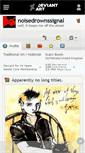 Mobile Screenshot of noisedrownssignal.deviantart.com