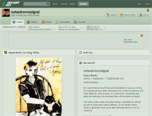 Tablet Screenshot of noisedrownssignal.deviantart.com