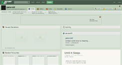 Desktop Screenshot of para-noir.deviantart.com