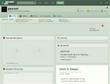 Tablet Screenshot of para-noir.deviantart.com