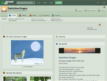 Tablet Screenshot of darkshine-dragon.deviantart.com