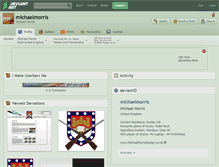 Tablet Screenshot of michaelmorris.deviantart.com
