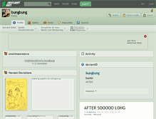 Tablet Screenshot of bungbung.deviantart.com