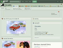 Tablet Screenshot of cleo-patra.deviantart.com