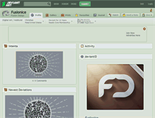 Tablet Screenshot of fusionice.deviantart.com