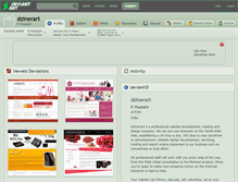 Tablet Screenshot of dzinerart.deviantart.com