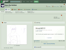 Tablet Screenshot of nazo-the-keidran.deviantart.com