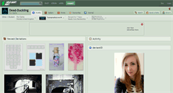 Desktop Screenshot of dead-duckling.deviantart.com