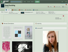 Tablet Screenshot of dead-duckling.deviantart.com