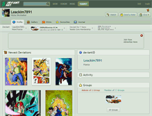 Tablet Screenshot of leackim7891.deviantart.com