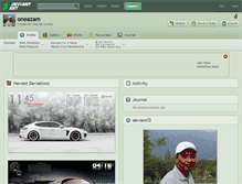 Tablet Screenshot of oneazam.deviantart.com