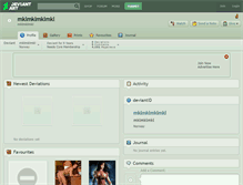 Tablet Screenshot of mklmklmklmkl.deviantart.com