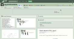 Desktop Screenshot of marcelinethevampireq.deviantart.com