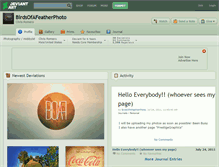 Tablet Screenshot of birdsofafeatherphoto.deviantart.com