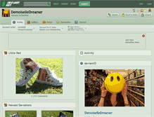 Tablet Screenshot of demoiselledreamer.deviantart.com
