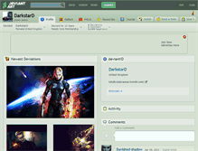 Tablet Screenshot of darkstard.deviantart.com