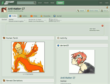 Tablet Screenshot of anti-matter-27.deviantart.com