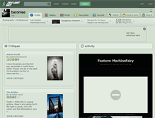 Tablet Screenshot of baronlee.deviantart.com