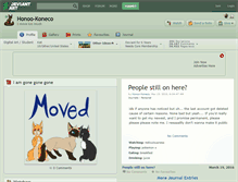 Tablet Screenshot of honoo-koneco.deviantart.com