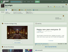Tablet Screenshot of barretlight.deviantart.com