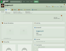 Tablet Screenshot of kingberry23.deviantart.com