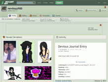 Tablet Screenshot of newboyz900.deviantart.com