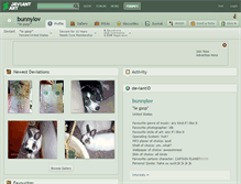 Tablet Screenshot of bunnylov.deviantart.com