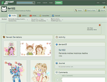 Tablet Screenshot of fer102.deviantart.com