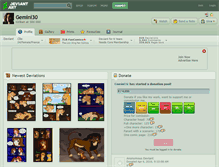 Tablet Screenshot of gemini30.deviantart.com