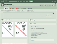 Tablet Screenshot of klassikalfreak.deviantart.com