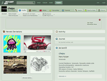 Tablet Screenshot of chepu.deviantart.com