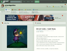 Tablet Screenshot of amandageddoe.deviantart.com