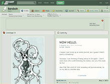 Tablet Screenshot of bandxoh.deviantart.com