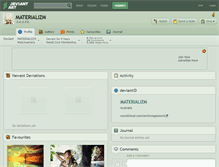 Tablet Screenshot of materializm.deviantart.com
